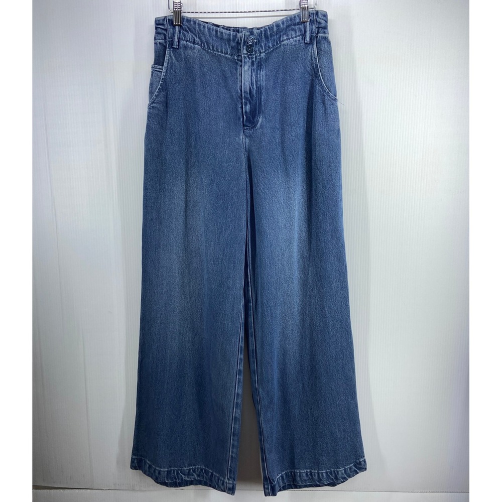 YFB Young Fabulous‎ Broke Wide Leg High Rise Lyocell Jeans Womens Large
